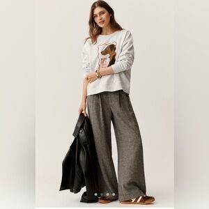 NWT Maeve x Tulastra Studio "Best In Show" dog graphic sweatshirt S